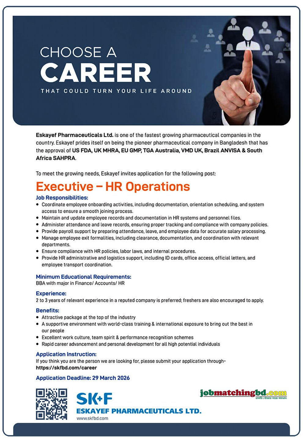 Pharma Job in BD 2026