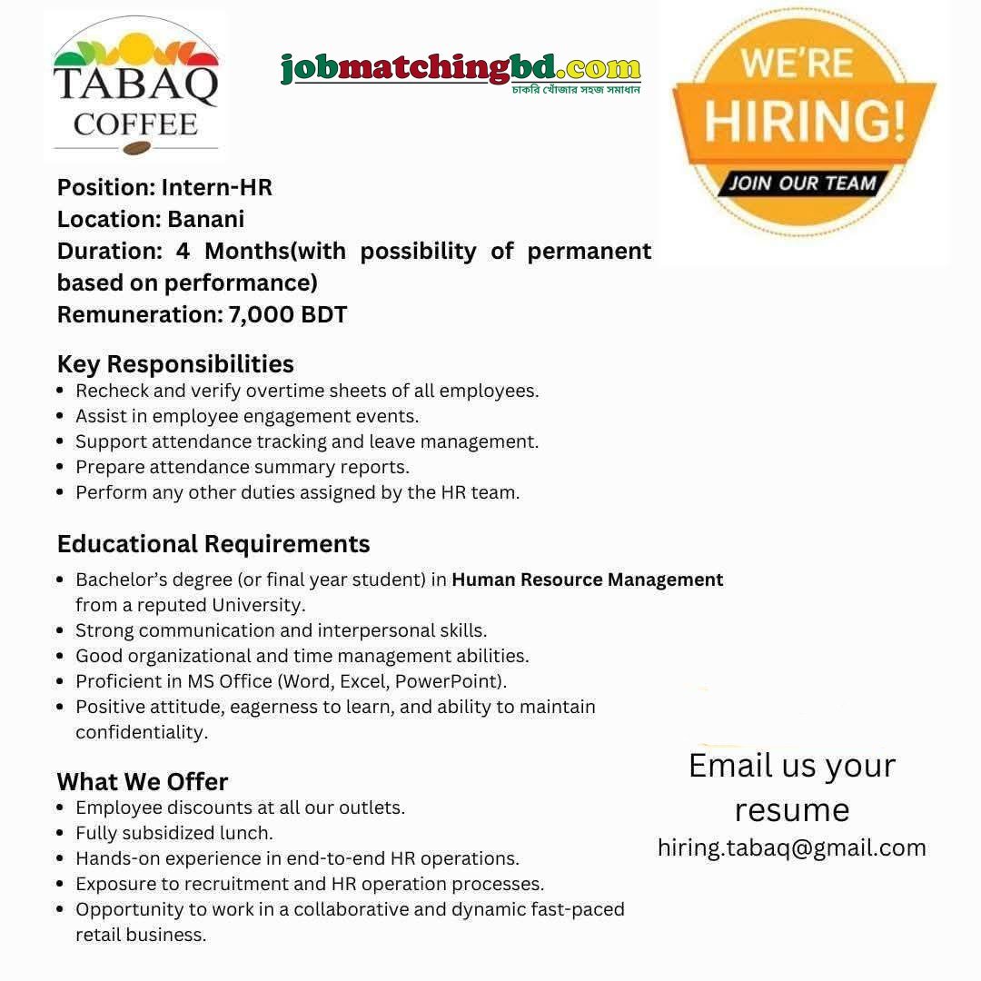 Internship Jobs in Bangladesh