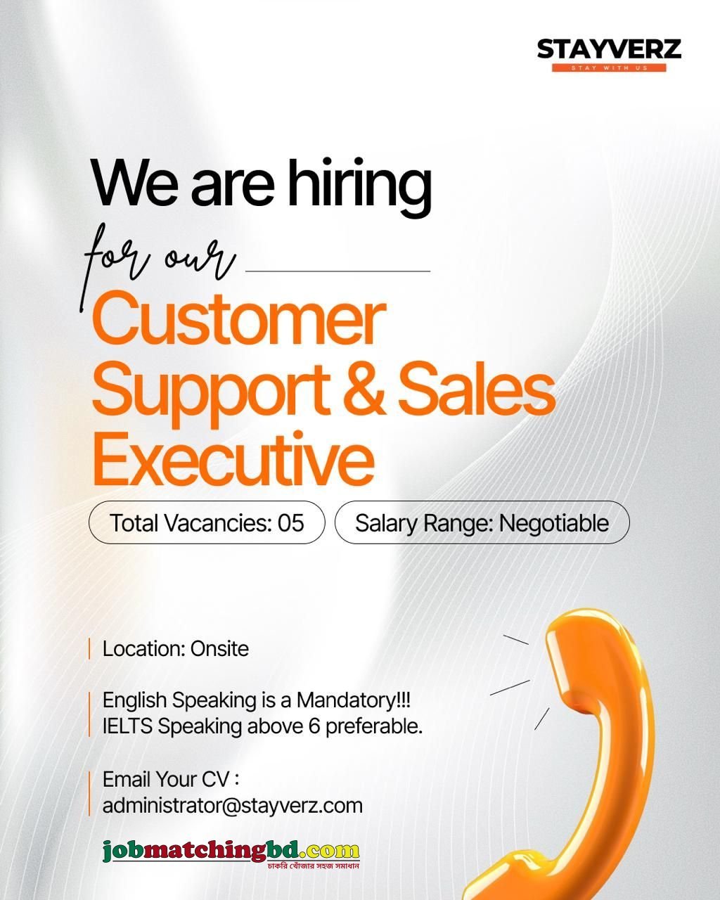Customer Support & Sales Executive
