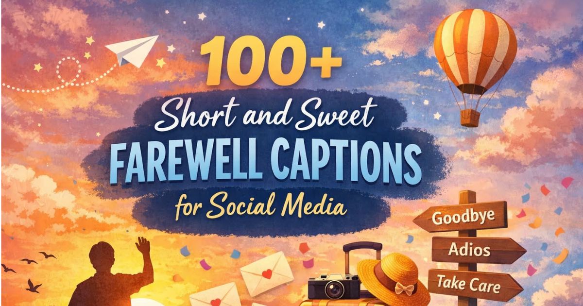 Farewell captions