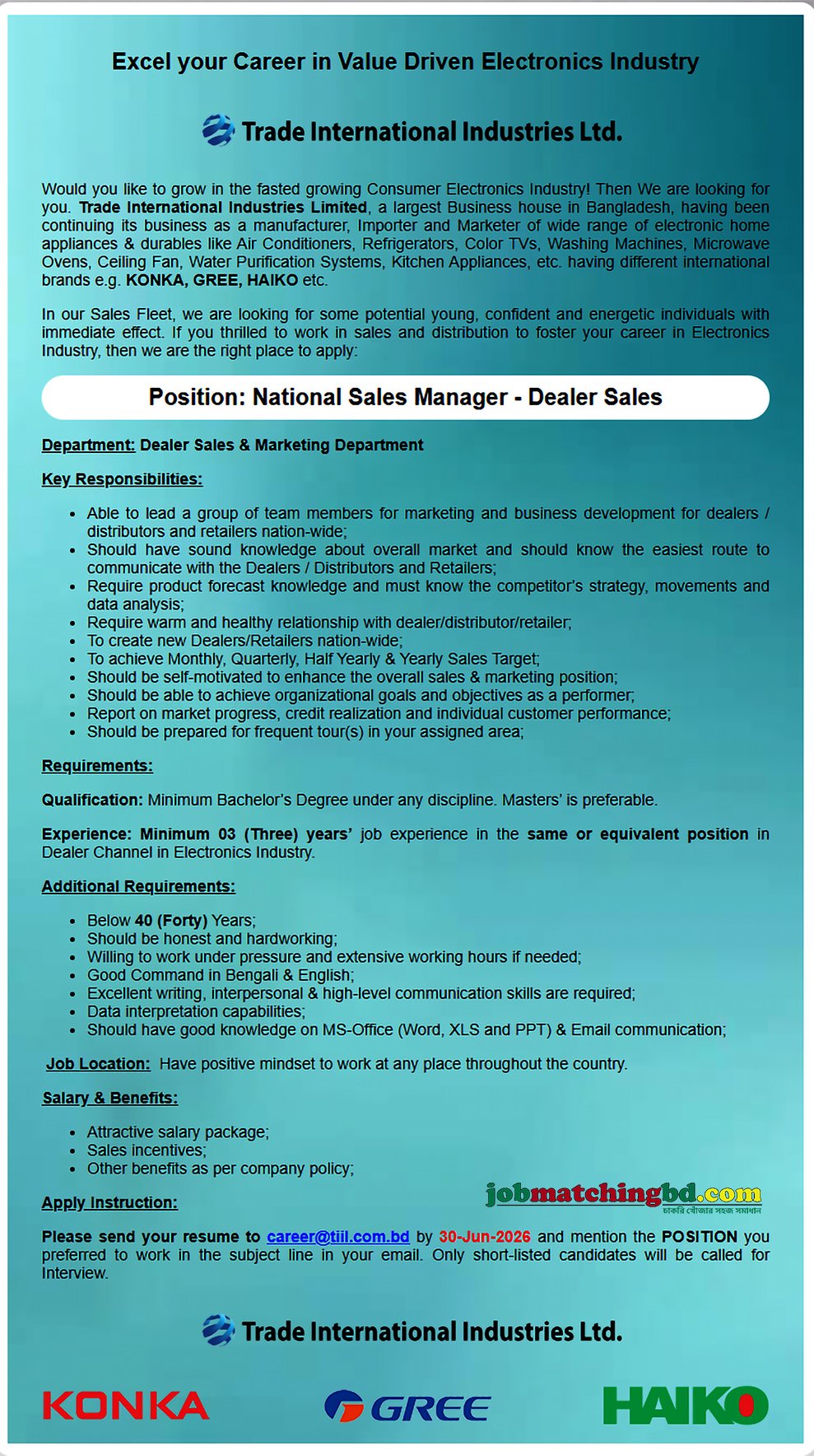 Marketing Jobs in BD 2026