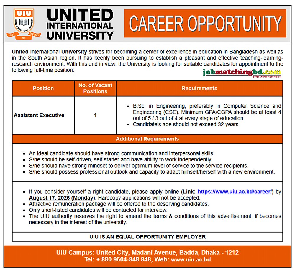 Assistant Executive Jobs 2026